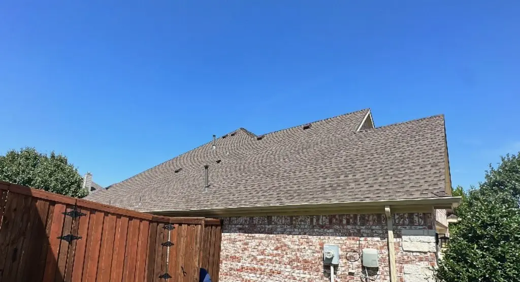Completed roof replacement project in Blackstone